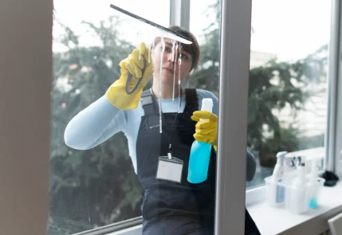 Nettoyage de vitres intérieures et extérieures au Val-Saint-Père
